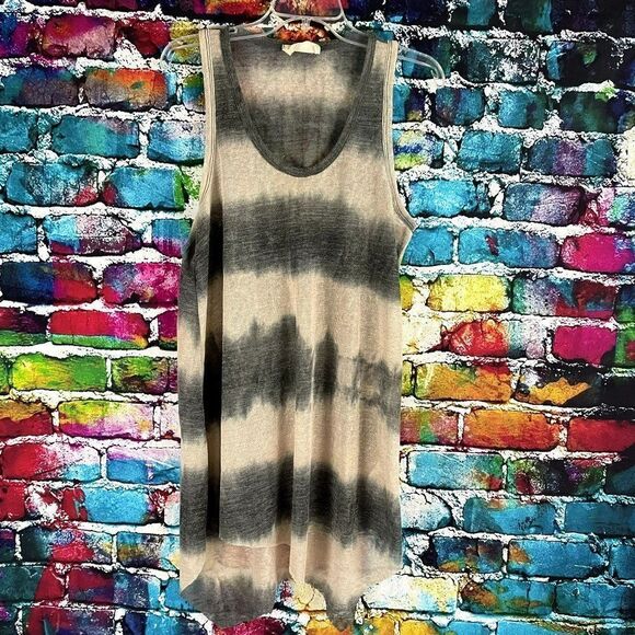 Everleigh Striped Oversized Sleeveless Tank Dress Size Small - Picture 1 of 8